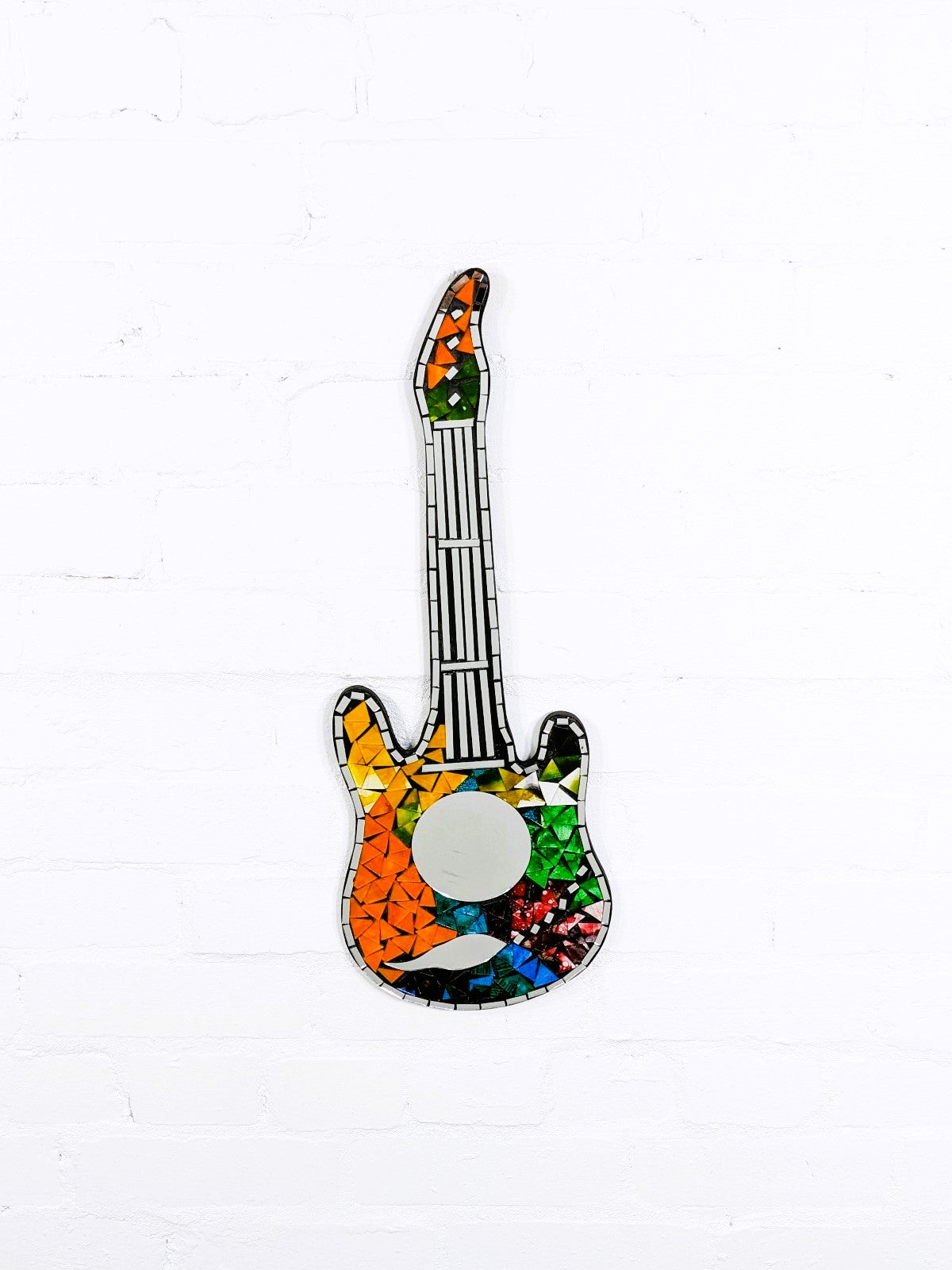 Large Mosaic Guitar Mirror