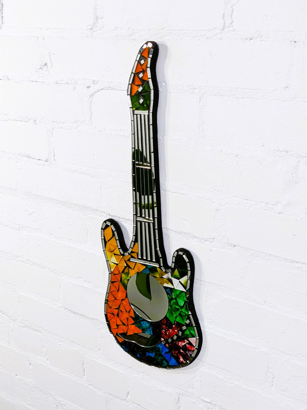 Large Mosaic Guitar Mirror