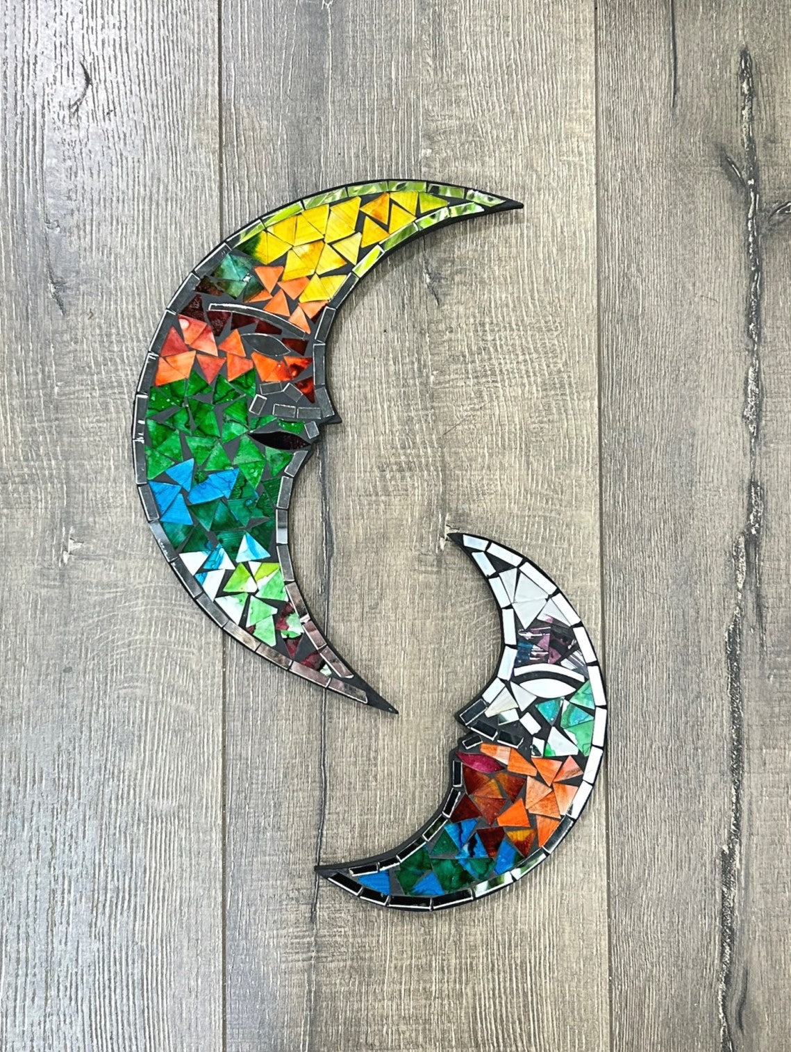 Mosaic Moon Plaque
