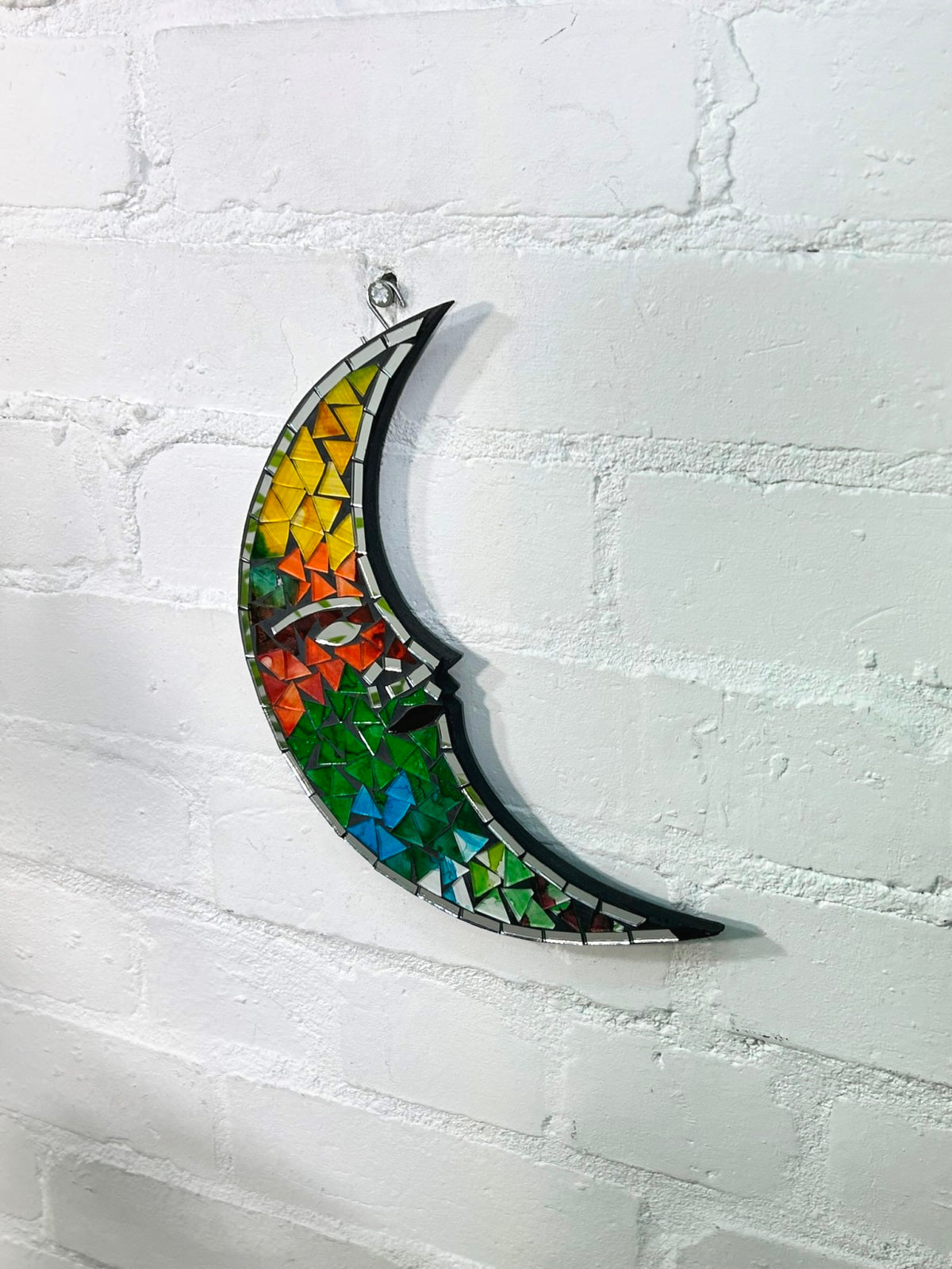 Mosaic Moon Plaque
