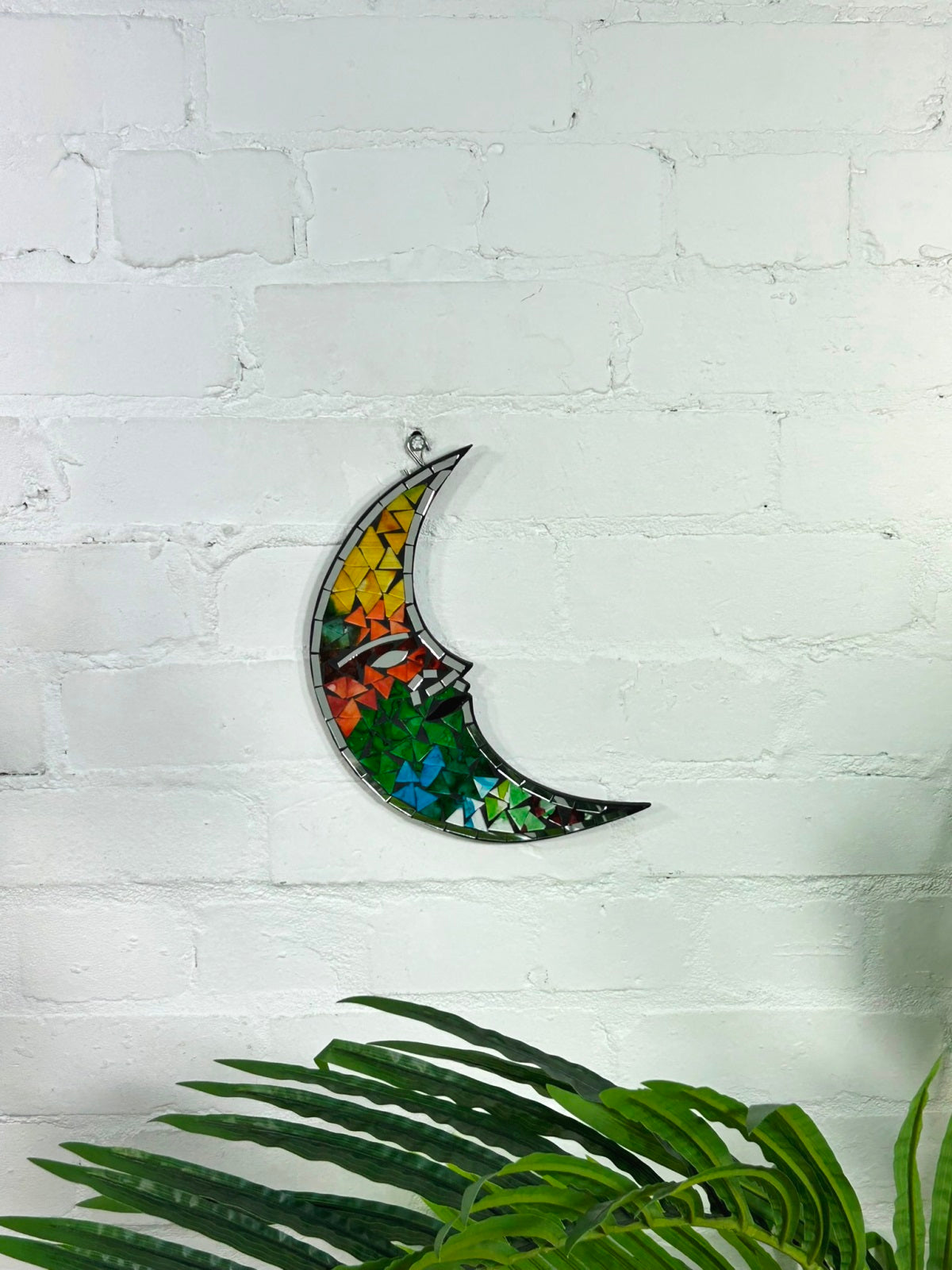 Mosaic Moon Plaque
