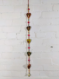 Multicolour Heart with Bell String