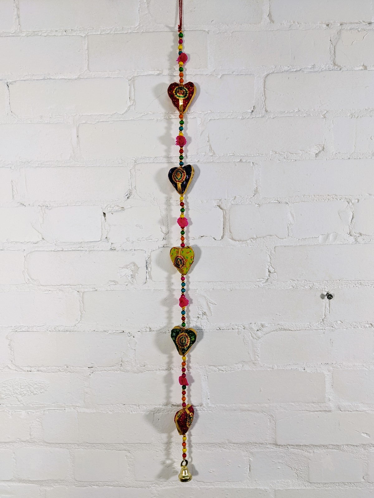 Multicolour Heart with Bell String