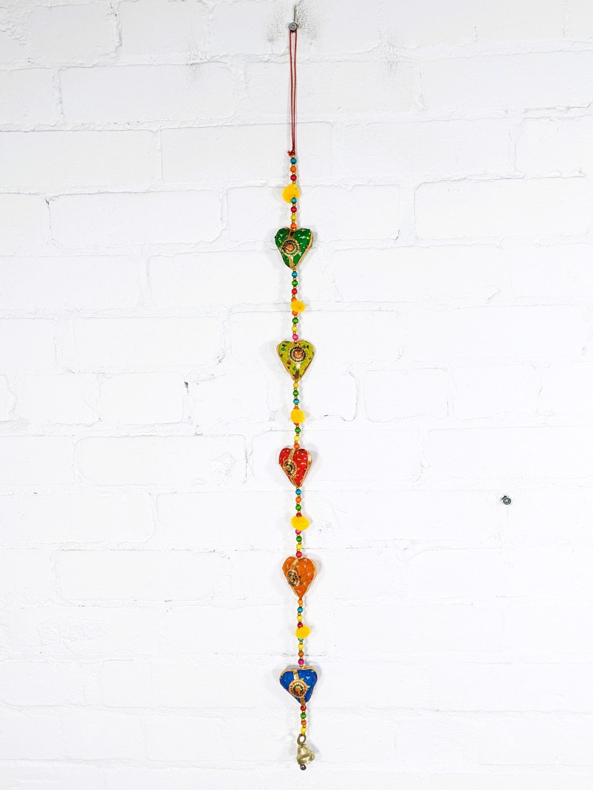 Multicolour Heart with Bell String