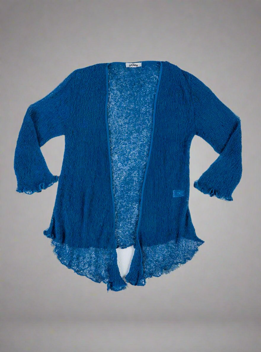 Dark Blue Loose Knit Shrug