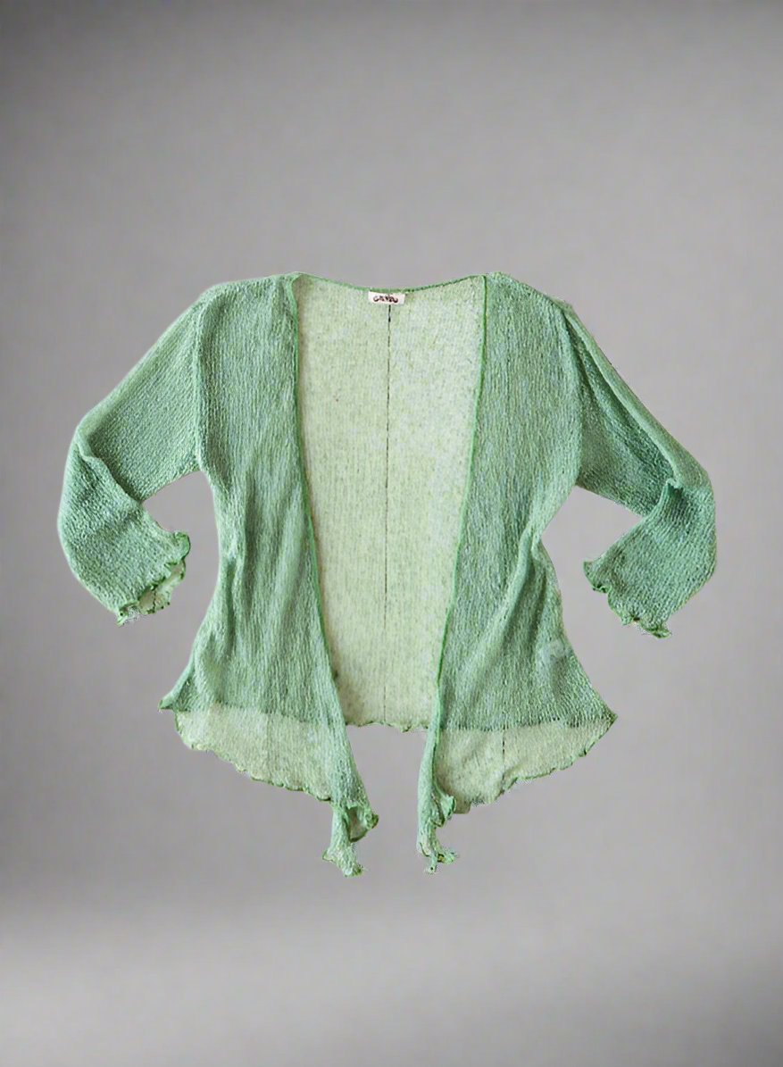 Light Green Loose Knit Shrug