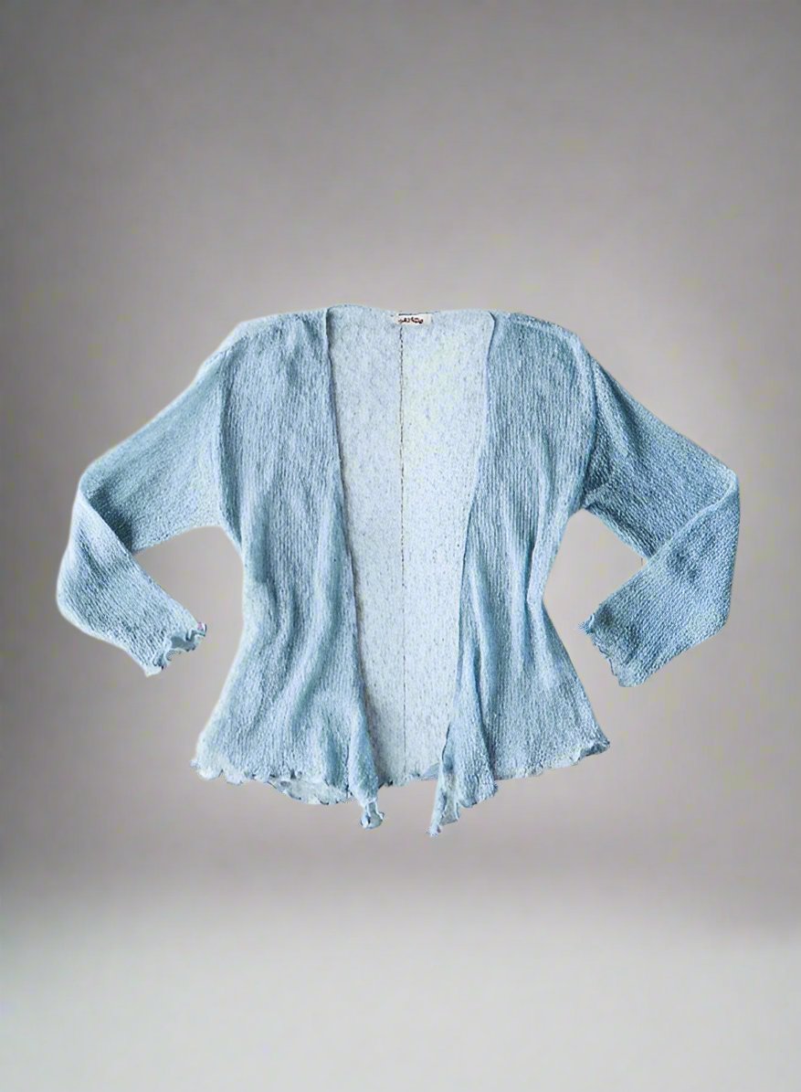 Light Grey Loose Knit Shrug