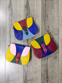 Multi Leather Shoulder Bag