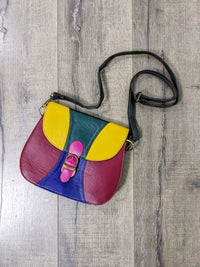 Multi Leather Shoulder Bag