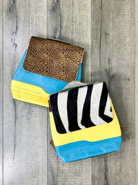 Multi Leather Animal Print Backpack