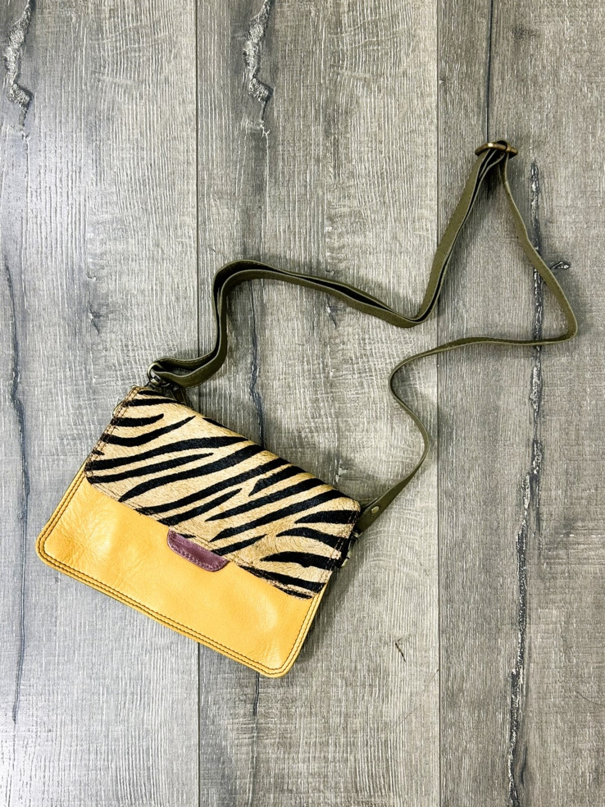 Multi Leather Animal Print Rectangle Bag