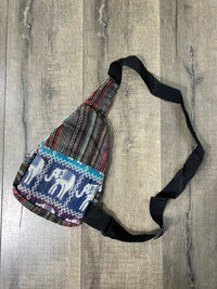Elephant Patch Single Strap Backpack