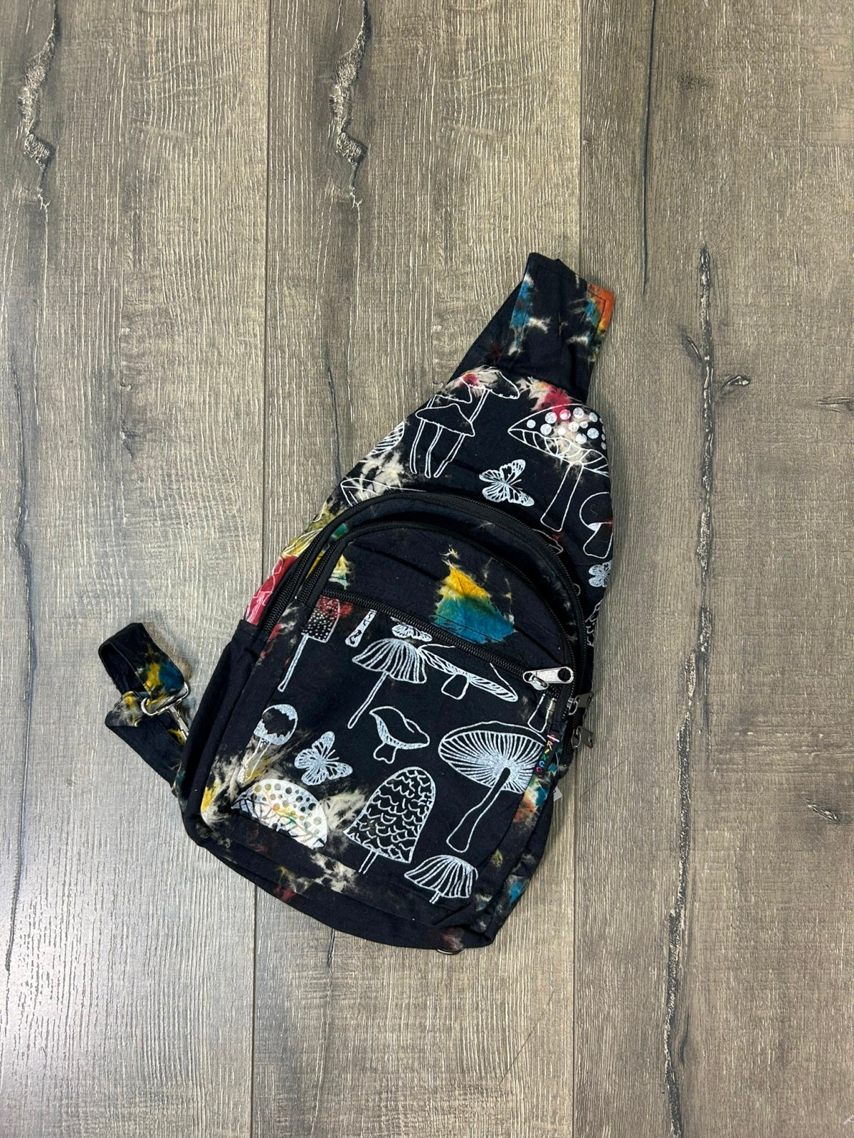 Tie Dye Mushroom Single Strap Backpack