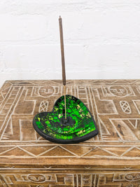 Mosaic Heart Incense Holder