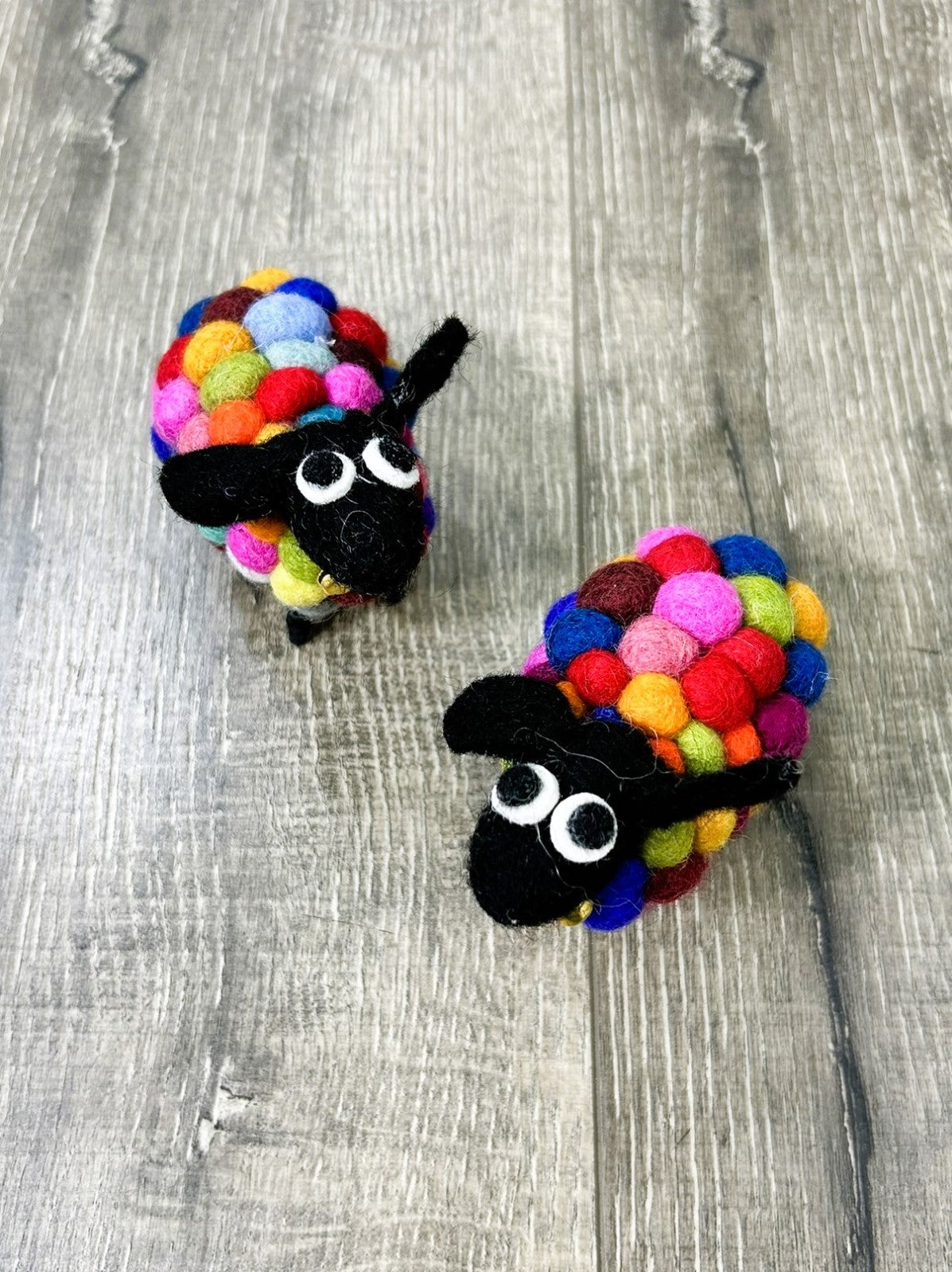 Felt Rainbow Sheep