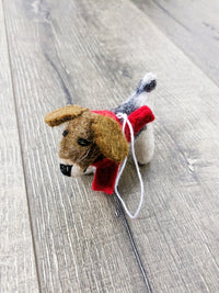 Felt Hanging Dog