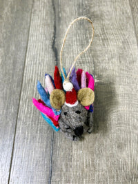 Felt Hanging Xmas Hedgehog