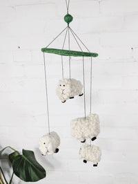 Felt Sheep Mobile