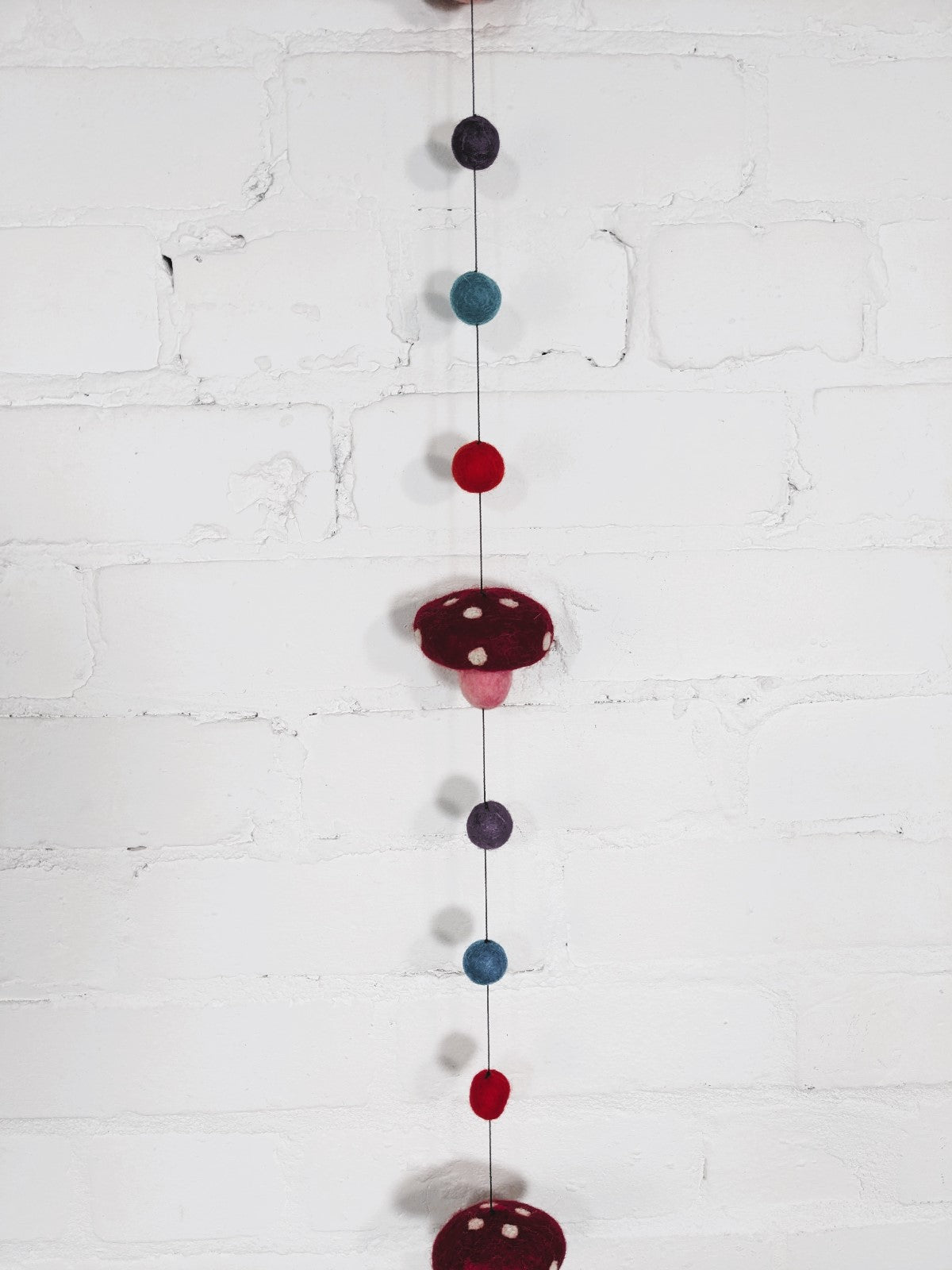 Felt Mushroom Bobble String