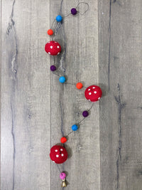 Felt Mushroom Bobble String