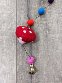 Felt Mushroom Bobble String