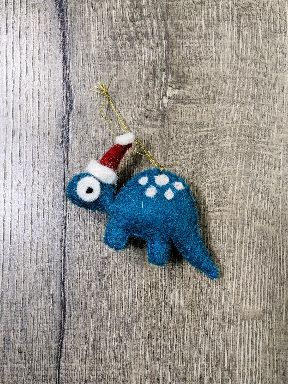 Felt Hanging Christmas Dinosaur