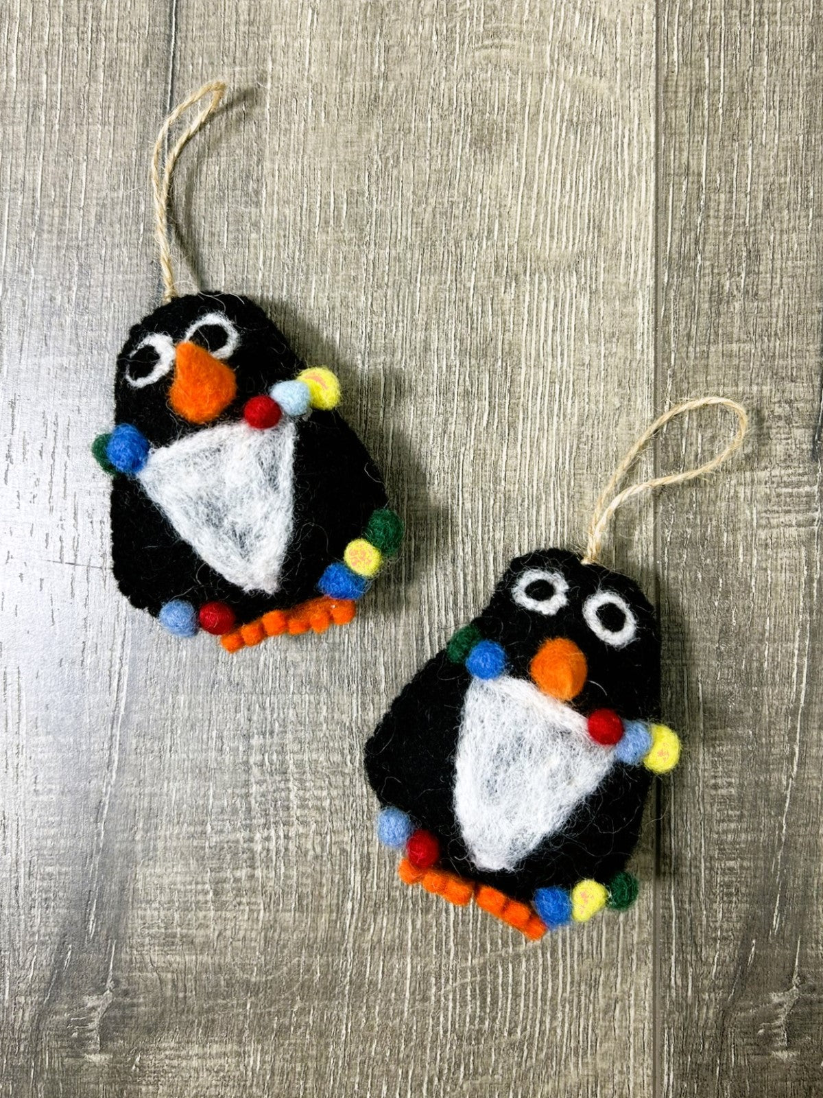 Felt Hanging Penguin with Lights