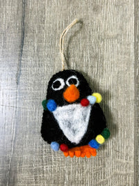 Felt Hanging Penguin with Lights