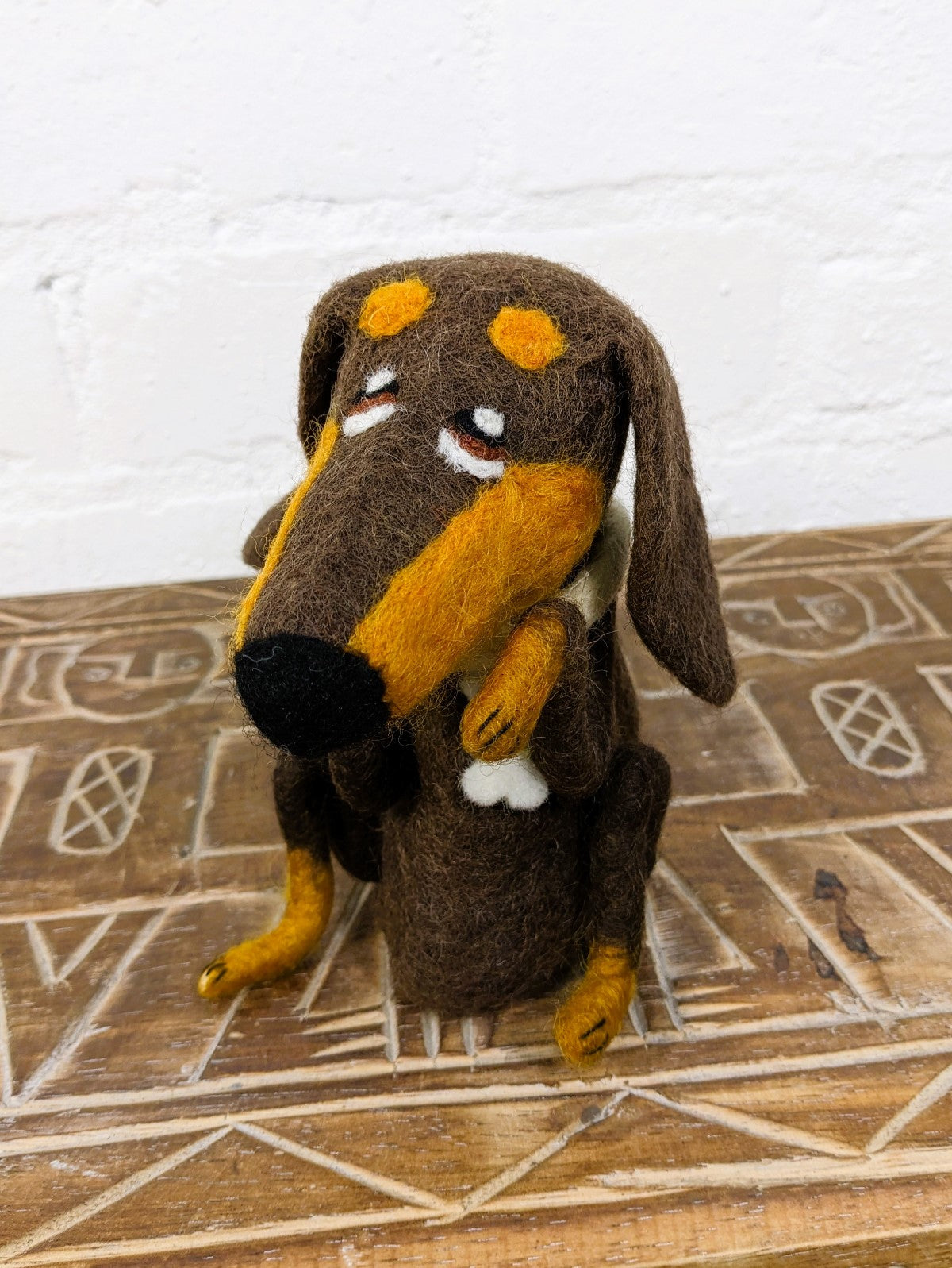 Felt Dog Bottle Topper