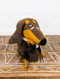 Felt Dog Bottle Topper