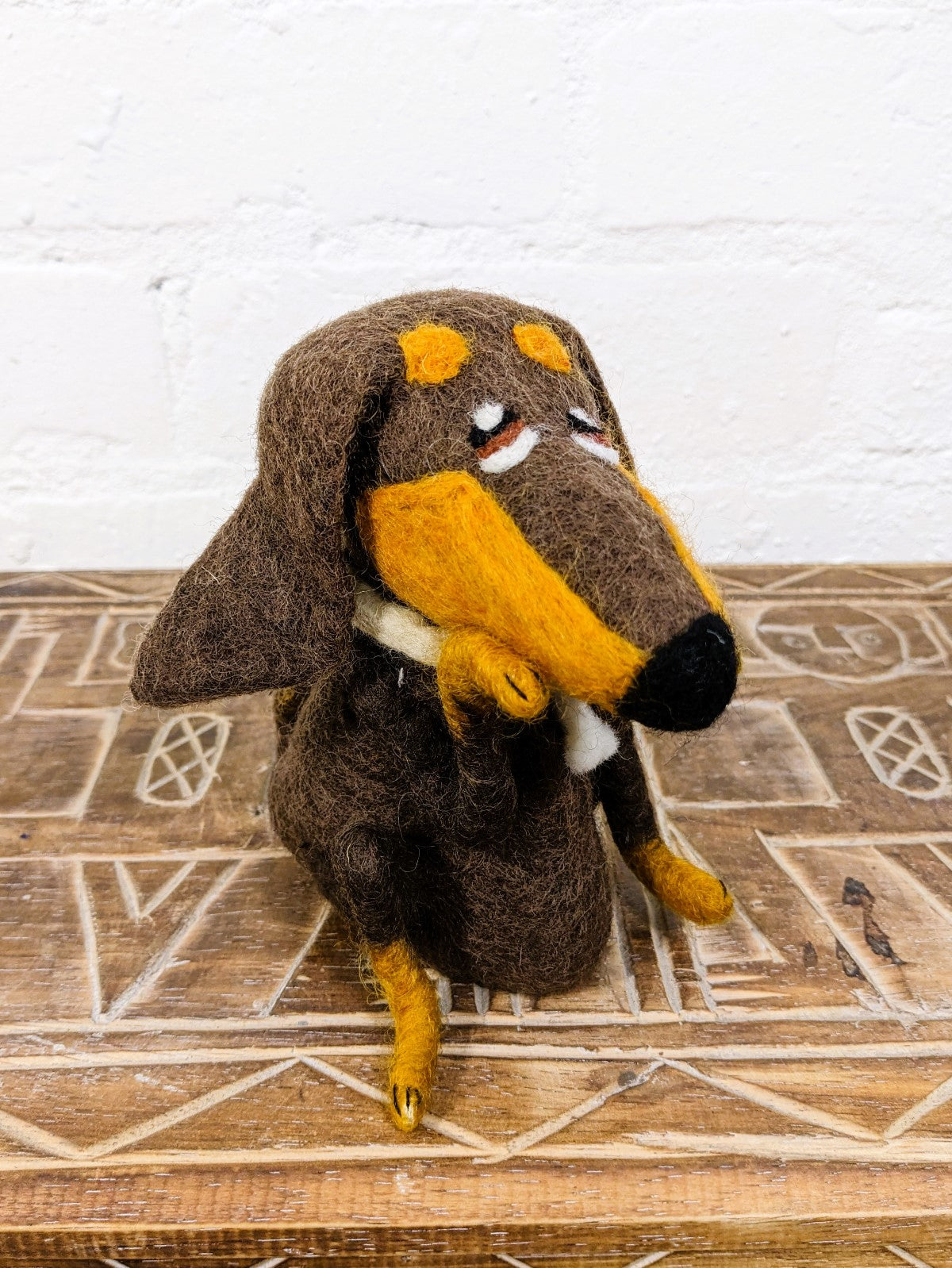 Felt Dog Bottle Topper