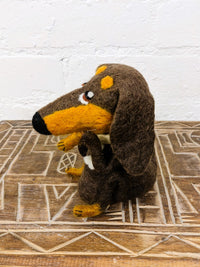 Felt Dog Bottle Topper