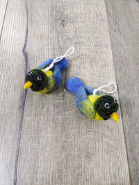 Felt Hanging Blue Tit