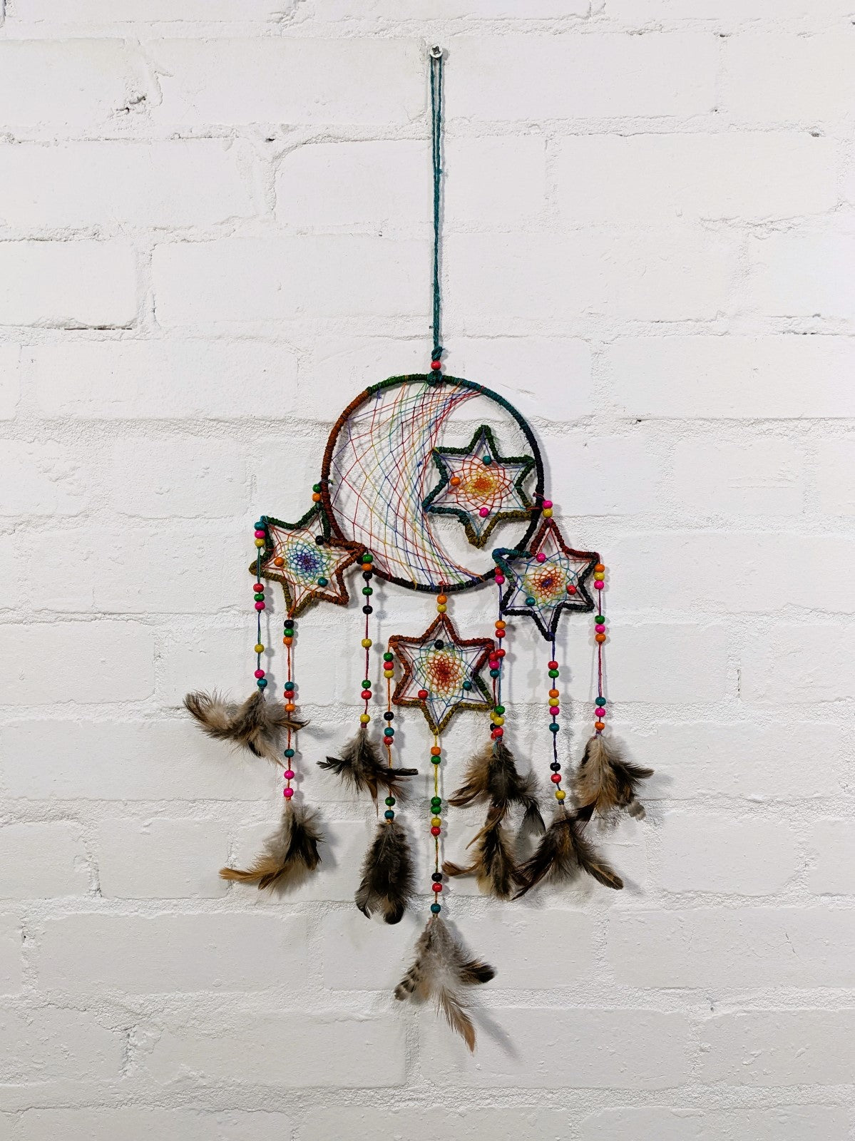 Hemp Star Rainbow Dreamcatcher