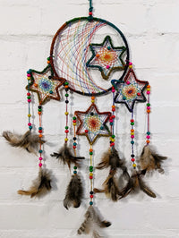 Hemp Star Rainbow Dreamcatcher