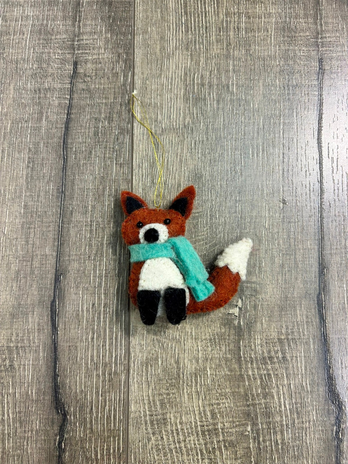 Felt Fox With Scarf Hanger