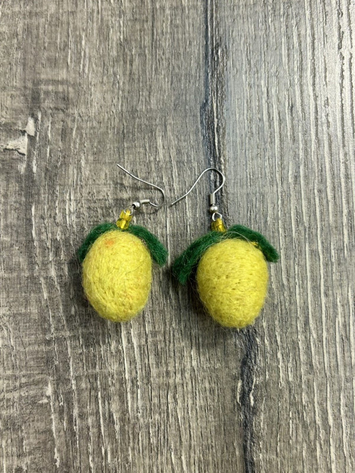 Felt Lemon Earrings