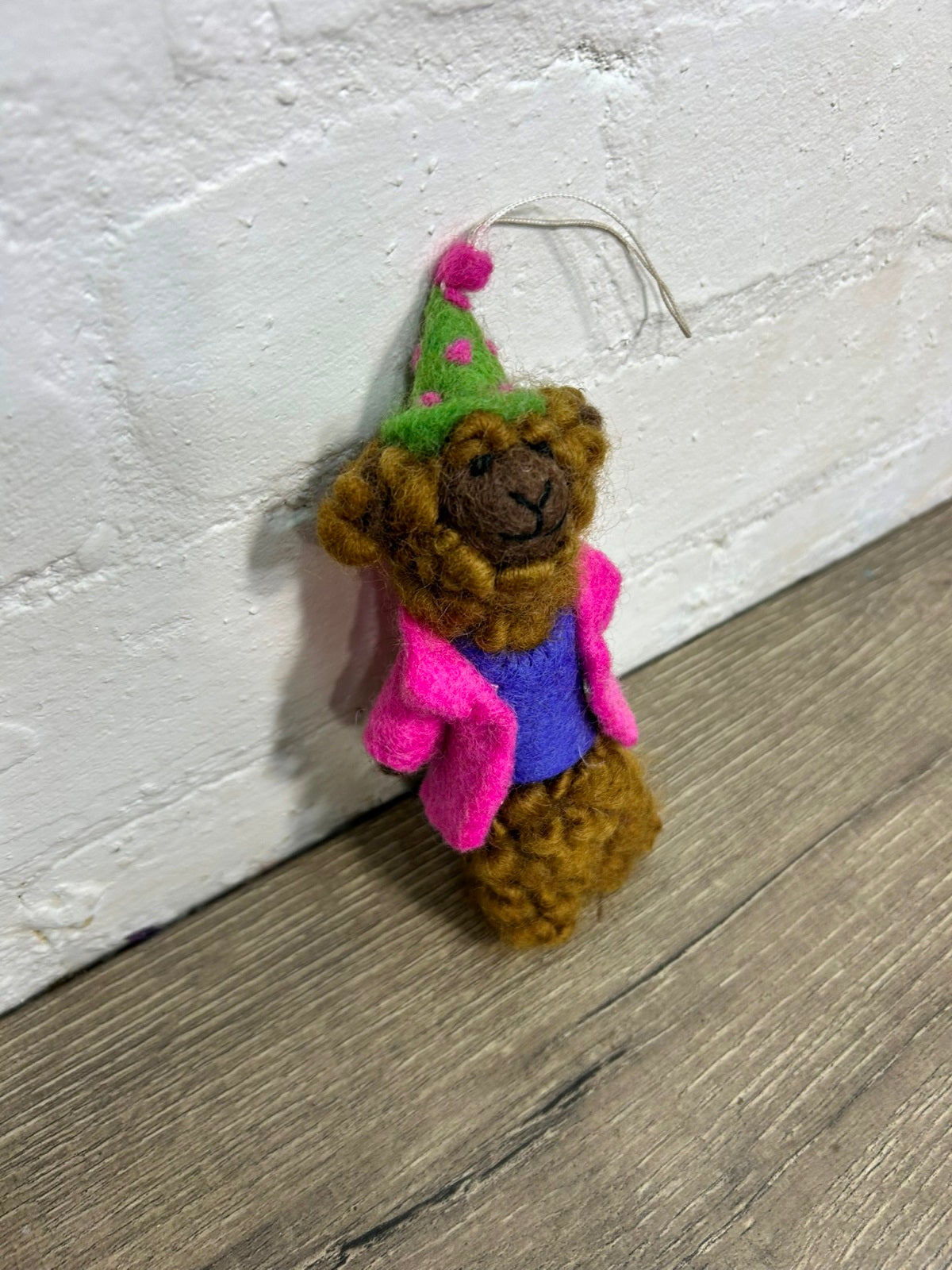 Felt Hanging Llama In Clothes