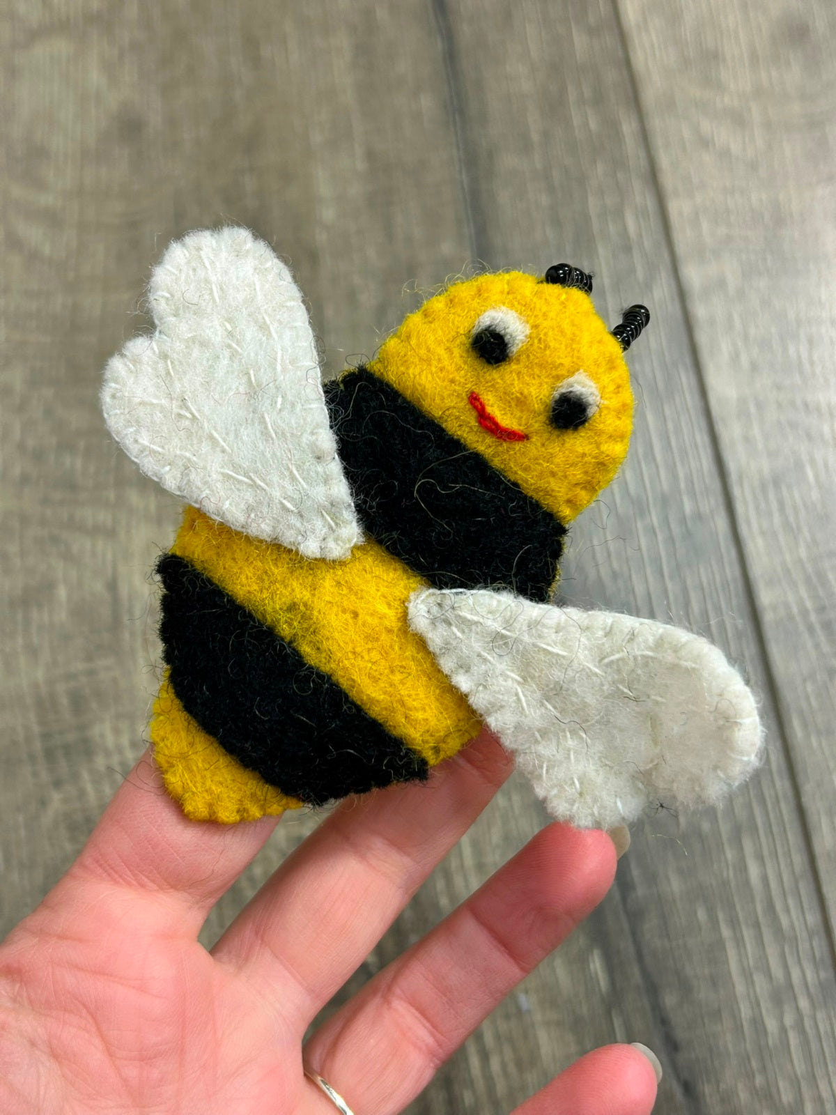 Felt Bee Finger Puppet