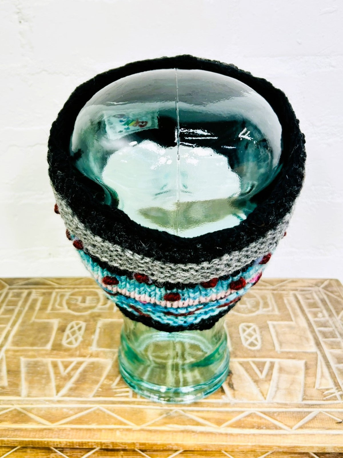 Flower Embroidery Wool Headband