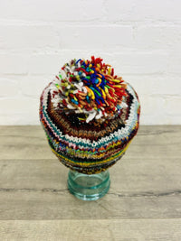 Multi Stripe Bobble Hat