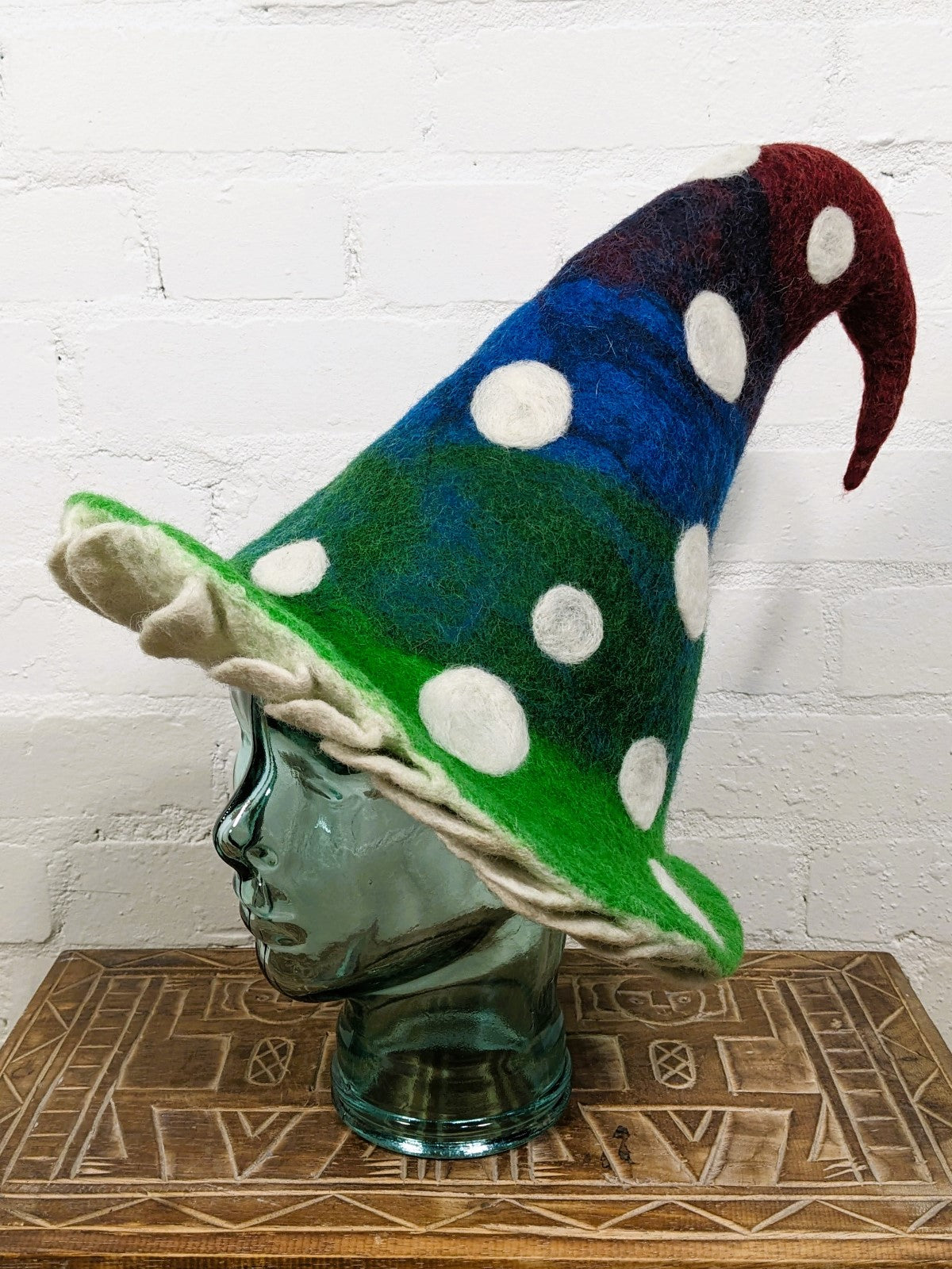 Felt Ombre Spotted Wizard Hat