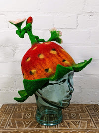 Felt Strawberry Hat