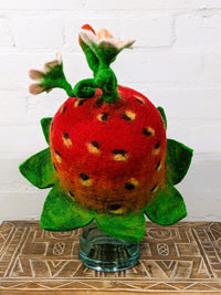 Felt Strawberry Hat