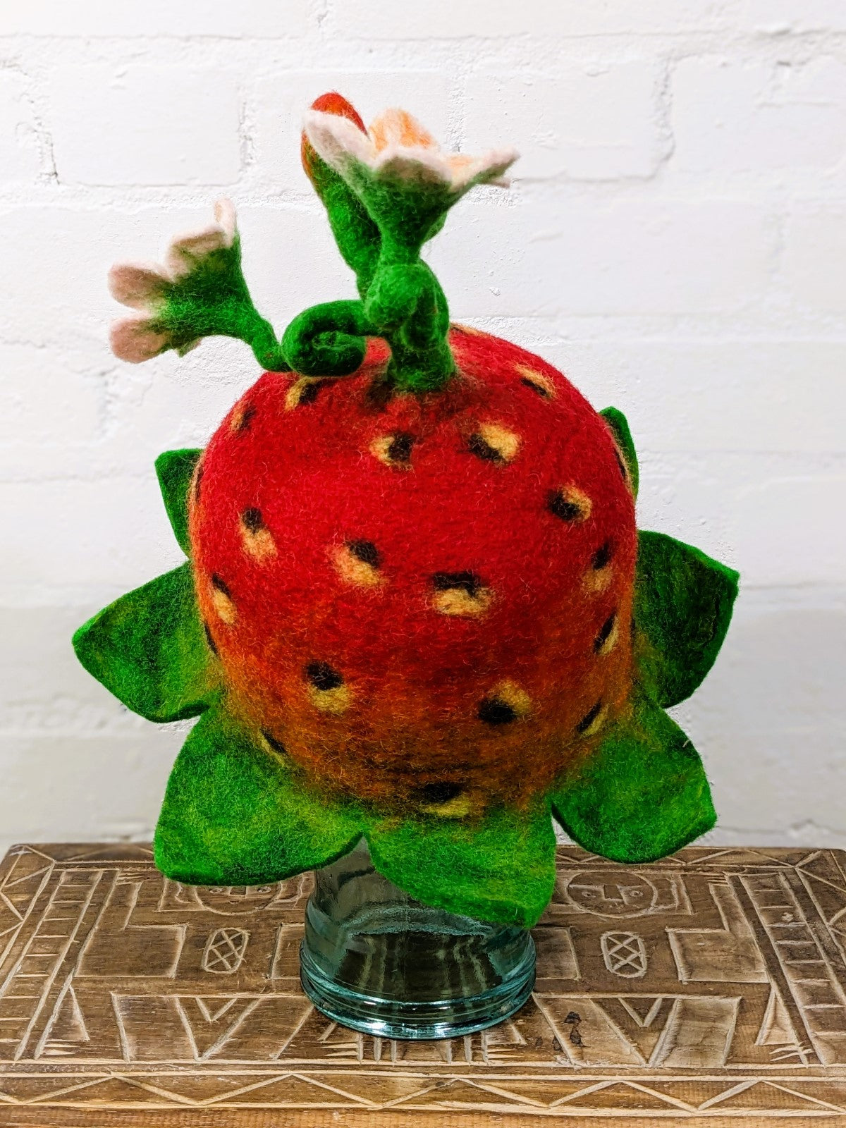 Felt Strawberry Hat