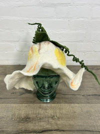 Felt Flower Hat With Spirals
