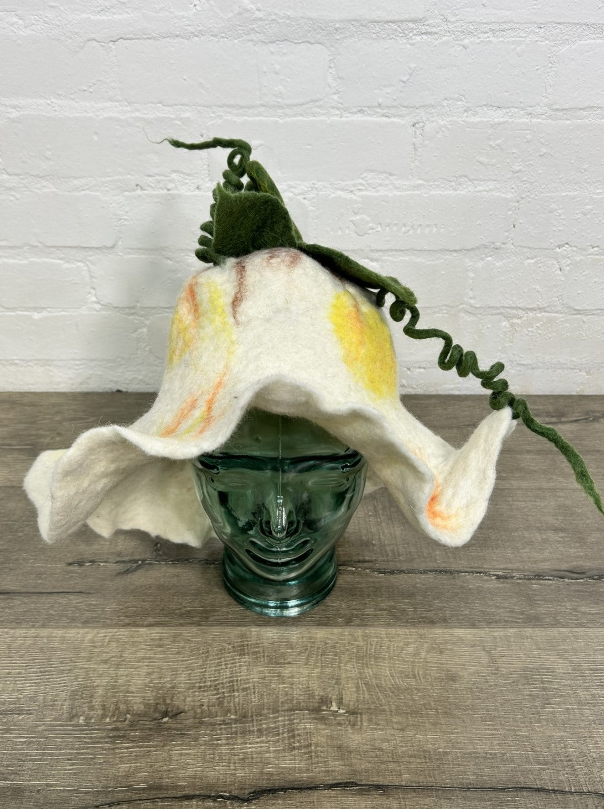 Felt Flower Hat With Spirals