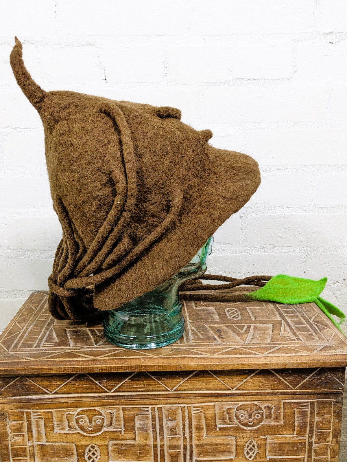 Felt Leaf Tassel Hat