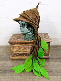 Felt Leaf Tassel Hat