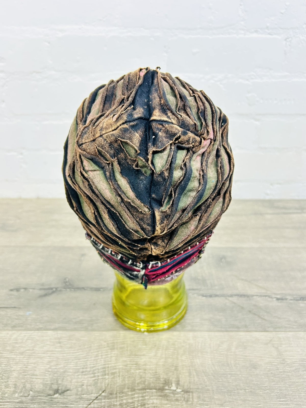 Multi Slash and Patch Cotton Beanie